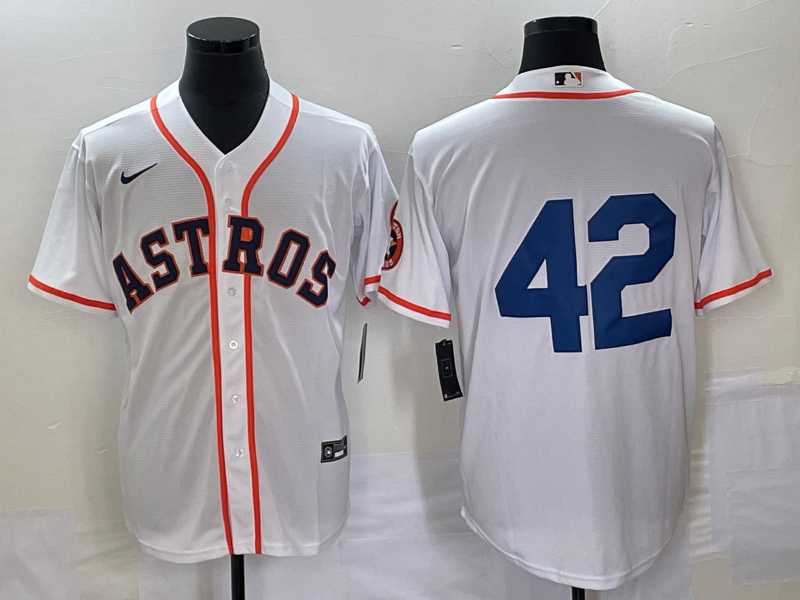 Men%27s Houston Astros #42 Jackie Robinson White Cool Base Stitched Baseball Jersey->houston astros->MLB Jersey